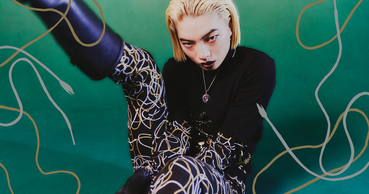 aoi様 収録後に撮影したアオイヤマダさんのソロショット。 衣装は