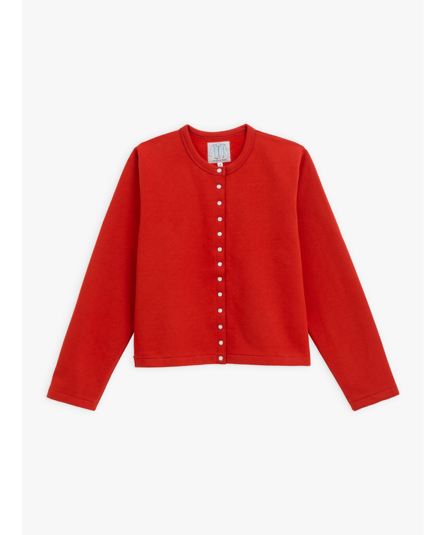 M001 E CARDIGAN キッズ カーディガンプレッション [Made In France] ｜agnès  ENFANT/LAYETTE（アンファン/レイエット）｜アニエスベー公式オンラインブティック 001